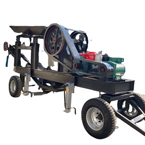 למכירה מכונת מגרסה ניידת pe400x600 מנוע דיזל אבן לסתות עם מזין - Product Image 1