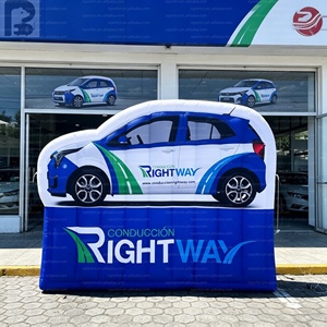 Panneau publicitaire géant gonflable en forme de voiture avec base – Décoration promotionnelle pour véhicules et signalétique gonflable - Product Image 3