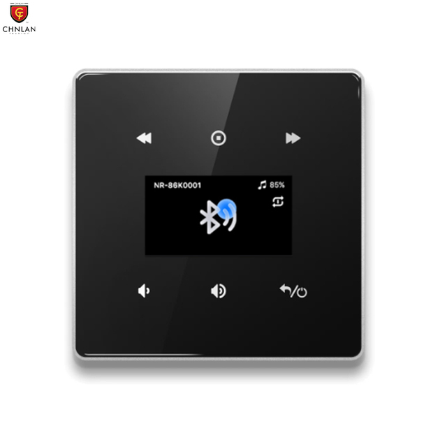 Wall Audio Amplifiers 25W Stereo for Bluetooth FM Micro SD in Wall Music Amplifier with IR Remote Controller