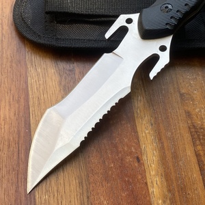 มีดพกพา Poseidon คุณภาพสูง ปรับแต่งได้ ผลิตจากเหล็กกล้าไร้สนิม พร้อมปลอกมีดยาง OEM พลาสติก และหนัง สำหรับอุตสาหกรรมและ EDC - Product Image 4