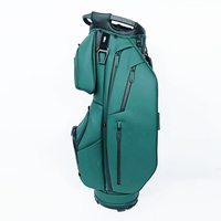 Sacs de golf ASL GOLF personnalisés avec logo brodé, en cuir PU imperméable, couleur vert noir, plusieurs couleurs au choix