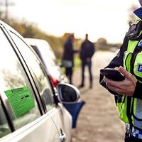 Autocollants adhésifs de violation de stationnement illégalement pas d'autocollants de stationnement billets pour handicapés difficiles à enlever panneau de remorquage avis étiquette de remorquage