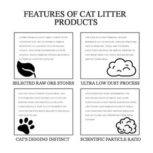 OEM/ODM Biologisch afbreekbare milieuvriendelijke doorspoelbare gemengde sferische korrelvormige natuurlijke minerale kattenbakvulling 10L Appelgeur - Product Image 6