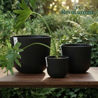 Jardinières en plastique, matériau PP, pots de jardin ronds, petits pots écologiques pour plantes, pots modernes de haute qualité