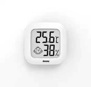 Horloge numérique multifonction pour la maison, thermomètre d'intérieur, hygromètre électronique, capteur de température et d'humidité, grand écran LCD