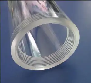 Naxilai Transparent Klar Zylinder Acryl Rohre Kunststoff Rohr Gewinde Acryl Rohr Acryl Laser Gravur rohr fitting flansche