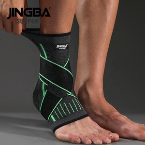 JINGBA Manufacturer No MOQ <strong>Elastic</strong> Nylon <strong>Ankle</strong> <strong>Support</strong> Compression Knitted <strong>Ankle</strong> Sleeve with Strap <strong>Ankle</strong> Guard Socks - Product Image 2