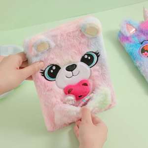 Carnet de voyage scolaire pour garçons, cadeau d'anniversaire, journal en peluche pour enfants, journal secret pour filles avec serrure et clé - Product Image 4