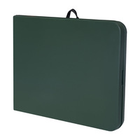Table pliante moulée par soufflage de 1,8 m, table de formation et de conférence, table portable verte pour l'extérieur