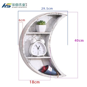 Étagères flottantes murales en <span class=keywords><strong>bois</strong></span> à trois niveaux pour le rangement des aliments et des épices, décoration <span class=keywords><strong>murale</strong></span> pour la <span class=keywords><strong>cuisine</strong></span> et le salon - Product Image 6