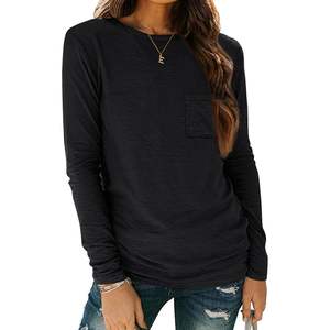 2025 2025 Fall Fashion <b>Women's</b> <b>Long</b> <b>Sleeve</b> Casual <b>Tops</b> Crewneck Loose Fit Basics Outfits Trendy Casual Dresses - Product Image 2