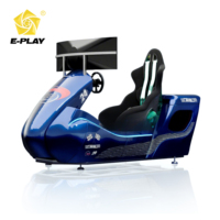 Simulateur de course automobile Eplay F1 avec siège baquet de compétition, machine d'arcade tendance pour lieux de divertissement et salles de jeux, idéale pour les aires de jeux.
