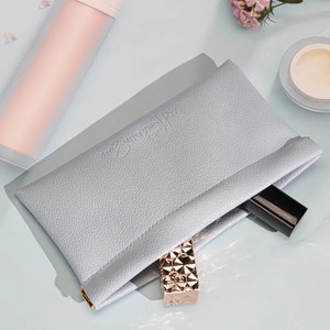 Small Makeup <b>Bag</b> Custom Logo Printed Portable Cosmetic <b>Coin</b> Purse Lipstick Sunglasses Storage Organizer Leather Pouch - Product Image 4