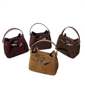 Bolso de Hombro Cuadrado Pequeño de Cuero Genuino para Mujer, Diseño Exclusivo de Alta Gama, Portátil, con Cierre Único, a la Moda, Primavera 2026 - Product Image 1