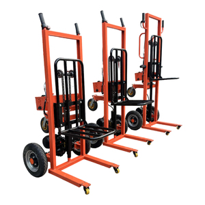 Carretilla de Empuje Manual Eléctrica Personalizable de Dos Ruedas <span class=keywords><strong>con</strong></span> Elevación Hidráulica y <span class=keywords><strong>Plataforma</strong></span> de Carga Grande para Uso en Almacenes de Tiger - Product Image 1