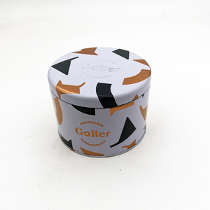 Boîte en fer blanc ronde personnalisée avec impression offset pour chocolats et thés, et logo sur mesure - Product Image 2