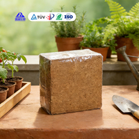 Fiber De Coco en vrac Acheteur Déshydratation Cocopeat Bloc 5kg Basse ce Non Compressé Coco Briques De Tourbe De Coco Croissance Des Plantes Prix pour Vente
