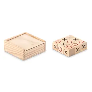 Jeu de tic-tac-toe en bois TIC TAC TOE, gadgets personnalisés - Product Image 1