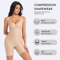Body Gainant Femme Effet Ventre Plat Sculptant Sans Couture Taille Affinée