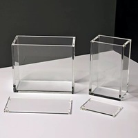 Boîtes de rangement pour cartes en acrylique transparent avec fermeture magnétique recyclable de qualité supérieure, boîte de protection pour entraîneur d'élite ETB, vitrines
