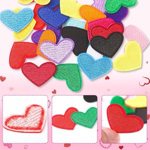 Patchs brodés en forme de cœur <span class=keywords><strong>pas</strong></span> chers, thermocollants, mini-patchs brodés en forme de cœur pour chapeaux, vêtements, bricolage - Product Image 2