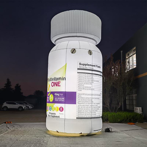 Medis Trade tinggi 6m botol obat tiup kustom promosi iklan botol lampu tiup - Product Image 5