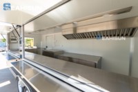 Chariot de vente ambulante pour glaces, pizzas, snacks et bonbons, entièrement équipé
