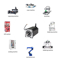 Emtech 110BYG-219 110mm 3 Phase Nema 42 Hybrid Stepper Motors 20Nm pour Machines Intelligentes CNC