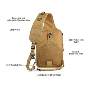 DF100 Large Capacity Single <b>Shoulder</b> Chest Bag Tactical <b>Sling</b> Bag Pack Hunting Rover <b>Shoulder</b> <b>Sling</b> Backpack Molle Assault Rang - Product Image 6