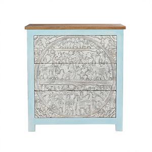 โต๊ะข้างเตียงไม้แบบดั้งเดิมเหนือกาลเวลา - โต๊ะข้างเตียงทำมือจากไม้เนื้อแข็งสำหรับบ้านหรู วิลล่า และโรงแรม - Product Image 1