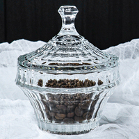 Bouteille de stockage alimentaire en verre multifonctionnelle, récipient traditionnel pour aliments secs, conteneur à café, pot en verre transparent pour la cuisine à domicile