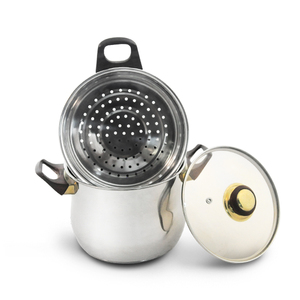 Pentole in acciaio inossidabile 2 strati Tri-strati di utensili da cucina olle <span class=keywords><strong>Cookware</strong></span> Set di pentole a vapore Set di pentole e pentole Set - Product Image 3
