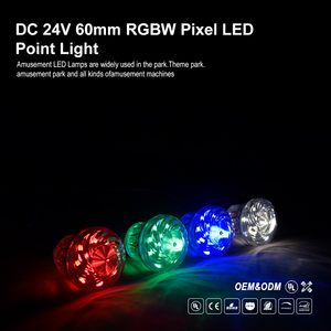 Alta calidad 60mm RGB RGBW cabujón luces LED nuevo diseño 18leds 24V Rgb automático para Parque de Atracciones 24V cuerpo de PC para diversión - Product Image 2