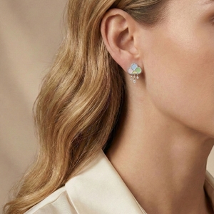 [Expo de Joyería Internacional de Hong Kong] Pendientes con Diseño de Nubes y Globos Aerostáticos, Inspirados en el Cielo, para Uso Diario - Product Image 3