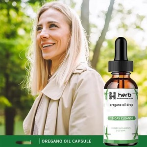 Suppléments de fibres alimentaires en marque blanche OEM/ODM, extrait d'huile d'origan, gouttes d'origan, huile d'origan liquide biologique - Product Image 5
