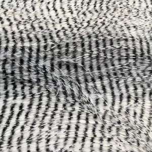 Tela estampada de <span class=keywords><strong>pelo</strong></span> de pavo real de alta calidad, tela de ropa de piel sintética de felpa larga degradada - Product Image 4