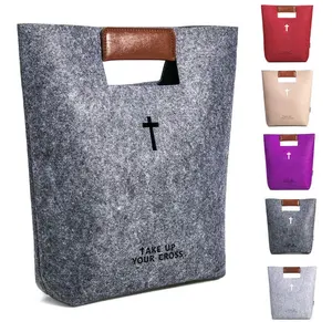 Portable Felt Bible Book Cover Tote Bag Bible Carry Bag