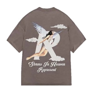 Camiseta de algodón de manga corta holgada para hombre y pareja, estilo americano, de <span class=keywords><strong>marca</strong></span> de nicho, con slogan clásico y letras, de moda urbana transfronteriza. - Product Image 5