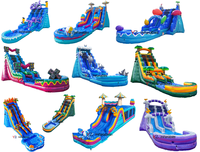 Toboggan aquatique gonflable commercial 2026 de 19 pieds, double piste, pour les fêtes et les entreprises
