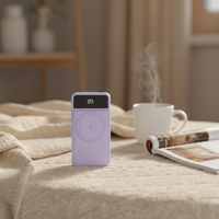 Batteries externes à charge rapide très vendues, 10000 mAh, fines et légères, faciles à transporter, batterie externe magnétique, charge rapide avec USB Type C