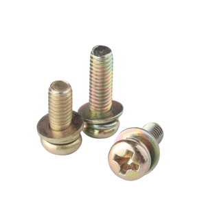 <span class=keywords><strong>Testa</strong></span> a sfera rotonda ad incasso in nichel con tre viti combinate bullone Phillips con doppia rondella Pad M2 M2, 5 M3 M4 M5 M6 M8 - Product Image 4