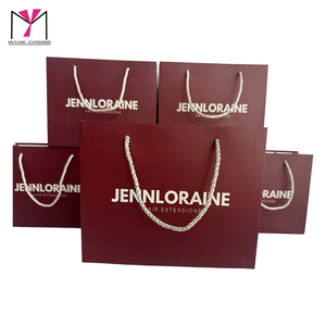 MUYANG Luxury Recyclable Art Paper Shopping Bags With Twisted Handles <b>Hot</b> Stamping Logo Fashion Accessories - Product Image 2