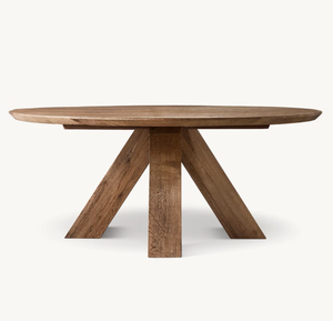 Sassanid Top xếp hạng Mỹ Hot Bán phòng ăn đặc biệt nứt sồi brule vòng bàn ăn - Product Image 2