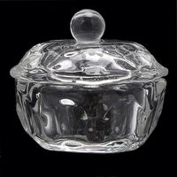 Verre liquide tenant tasse nail art brosse nettoyant outil cristal anis étoilé tasse avec couvercle outil de manucure professionnel