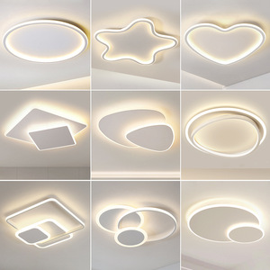 Luz de techo LED moderna con forma de nube, protección ocular de espectro completo para dormitorio, habitación infantil, montaje en superficie, cableado. - Product Image 2