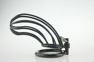 جهاز العفة للذكور قابل للقفل من الفولاذ المقاوم للصدأ جهاز العفة مع حلقات معدنية للرجال - Product Image 4