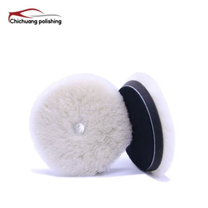 Meilleures ventes : Disques de polissage de voiture double face de 5 pouces, 100% laine CR, forme ronde, personnalisables OEM, tampons de lustrage de 5 pouces - Product Image 3