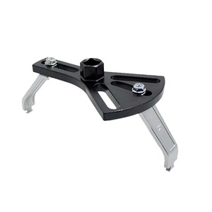 Three Jaw Tool Fuel Cap Removal Wrench Metric Hex Opening Smooth Jaw Industrial Grade High Carbon Steel Black Surface - Product Image 1