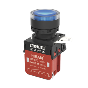 Toptan plastik basmalı anahtar 22mm anlık/mandallama halka aydınlatmalı 20A yüksek kafa IP65 düğme anahtarı ile manyetik - Product Image 2