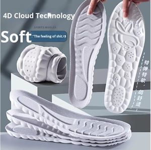 Semelles de sport en gros pour chaussures, semelles intérieures souples en PU pour la course, respirantes, absorbant les chocs, avec soutien de la voûte plantaire, orthopédiques - Product Image 3